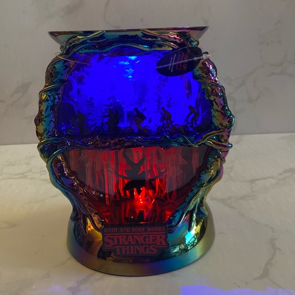 Bath & Body Works Stranger Things the upside down Light up 3 wick Candle Holder - Picture 1 of 8